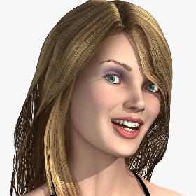 Rigged and Animated Young Woman(1)